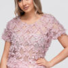 Naiste lühike pluus 3D lilleaplikatsioonidega Ombre Clothing - Thumbnail Image 5