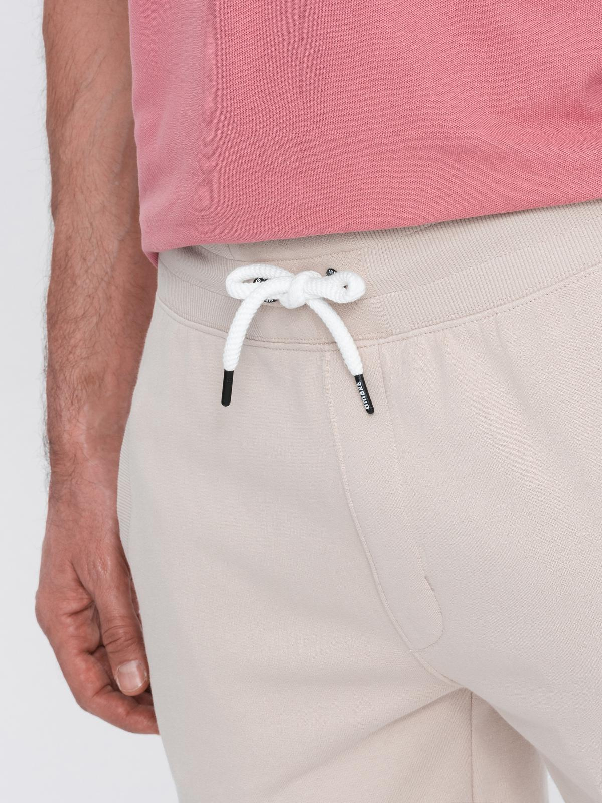 Ombre Clothing meeste kootud lühikesed püksid nööri ja taskutega - Image 3