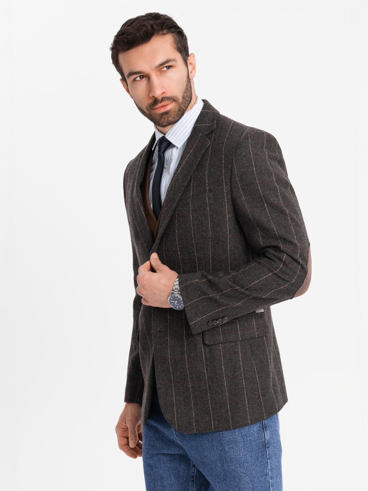 Meeste ruuduline pintsak Ombre Clothing - Image 14