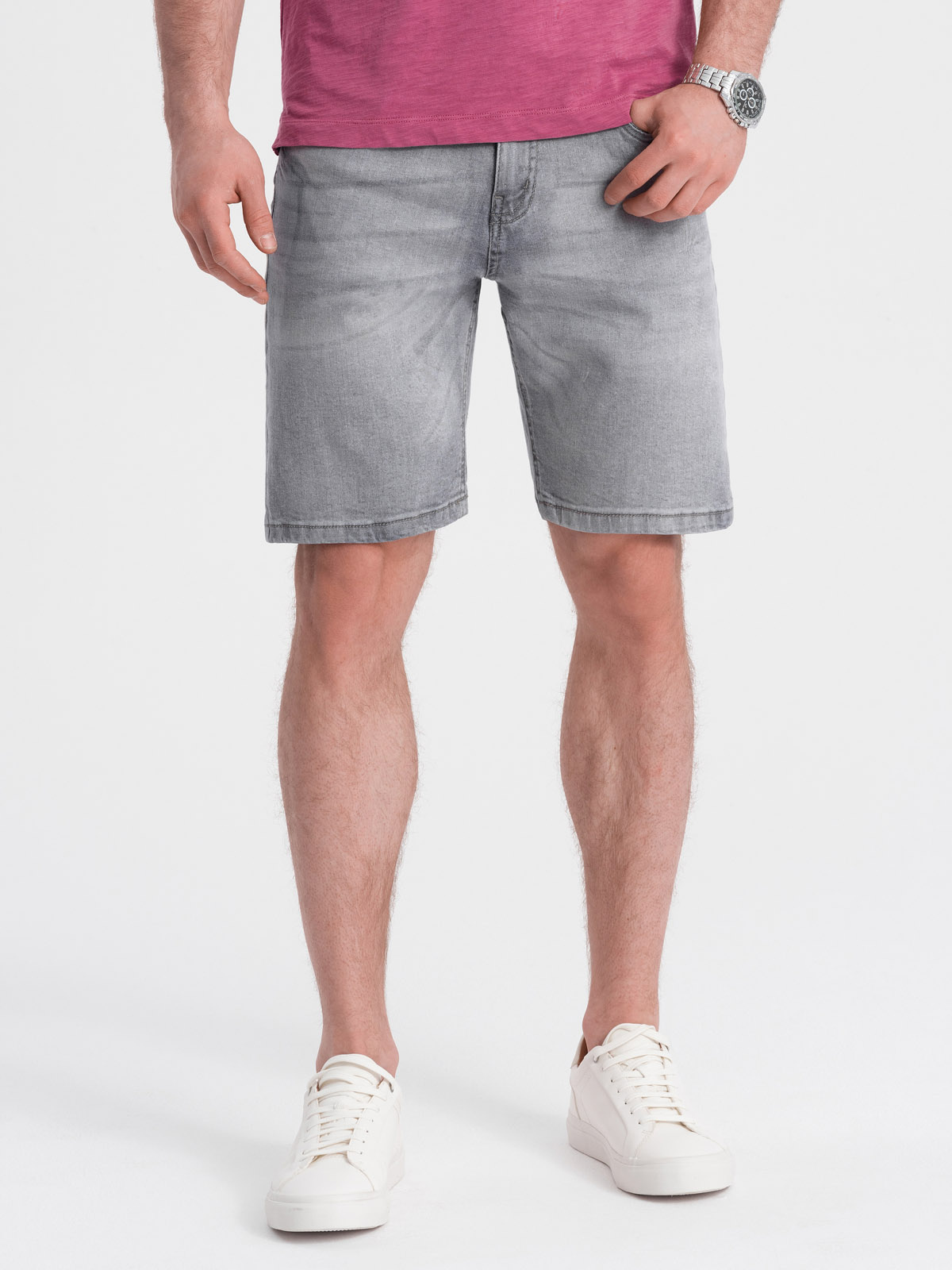 Ombre Clothing meeste lühikesed teksapüksid - Image 1