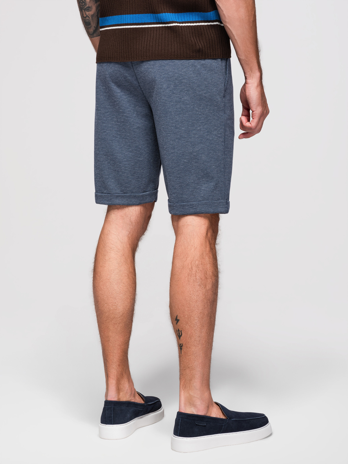 Ombre Clothing meeste lühikesed püksid nöörvööga - Image 4