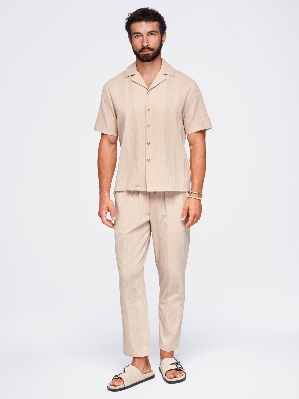 Meeste puuvillane lühikeste varrukatega särk Ombre Clothing - Image 4