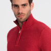 Meeste kootud kampsun püstkrae ja tõmblukuga Ombre Clothing - Thumbnail Image 9