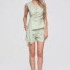 Naiste kõrge pihaga lühikesed püksid Ombre Clothing - Thumbnail Image 7