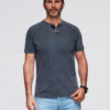 Ombre Clothing meeste nööpidega Henley T-särk - Thumbnail Image 12