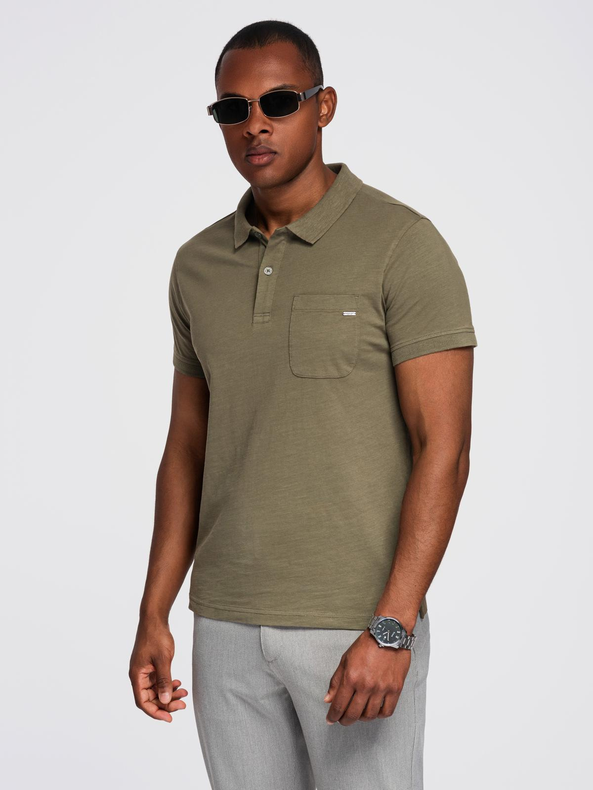 meeste polo t-särk - maroon v6 s1744 - Image 20