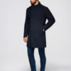 Ombre Clothing meeste poolpikk mantel püstkrae ja nööpidega - Thumbnail Image 23