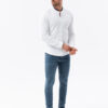 Meeste pikkade varrukatega särk püstkraega Ombre Clothing - Thumbnail Image 8
