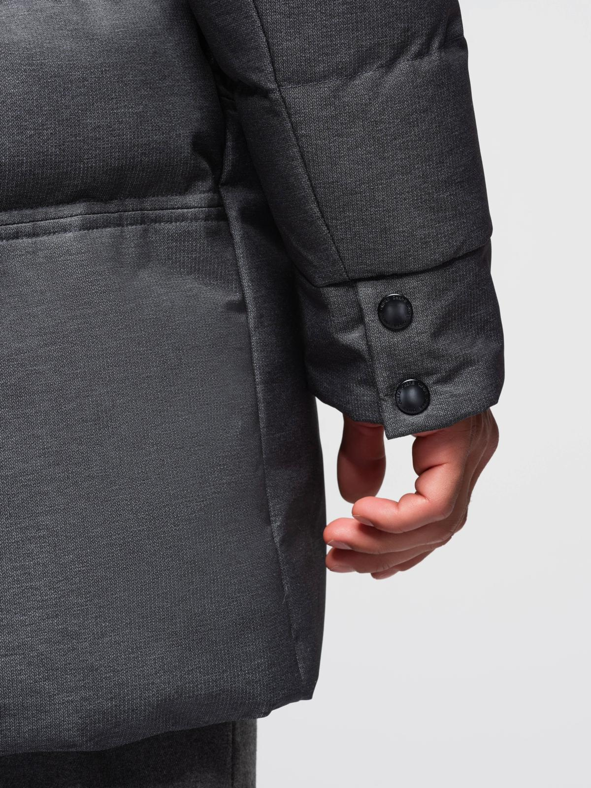 Ombre Clothing meeste kapuutsiga tepitud pikem jope - Image 17