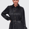 Pikema lõikega naiste särkpluus vööga Ombre Clothing - Thumbnail Image 5