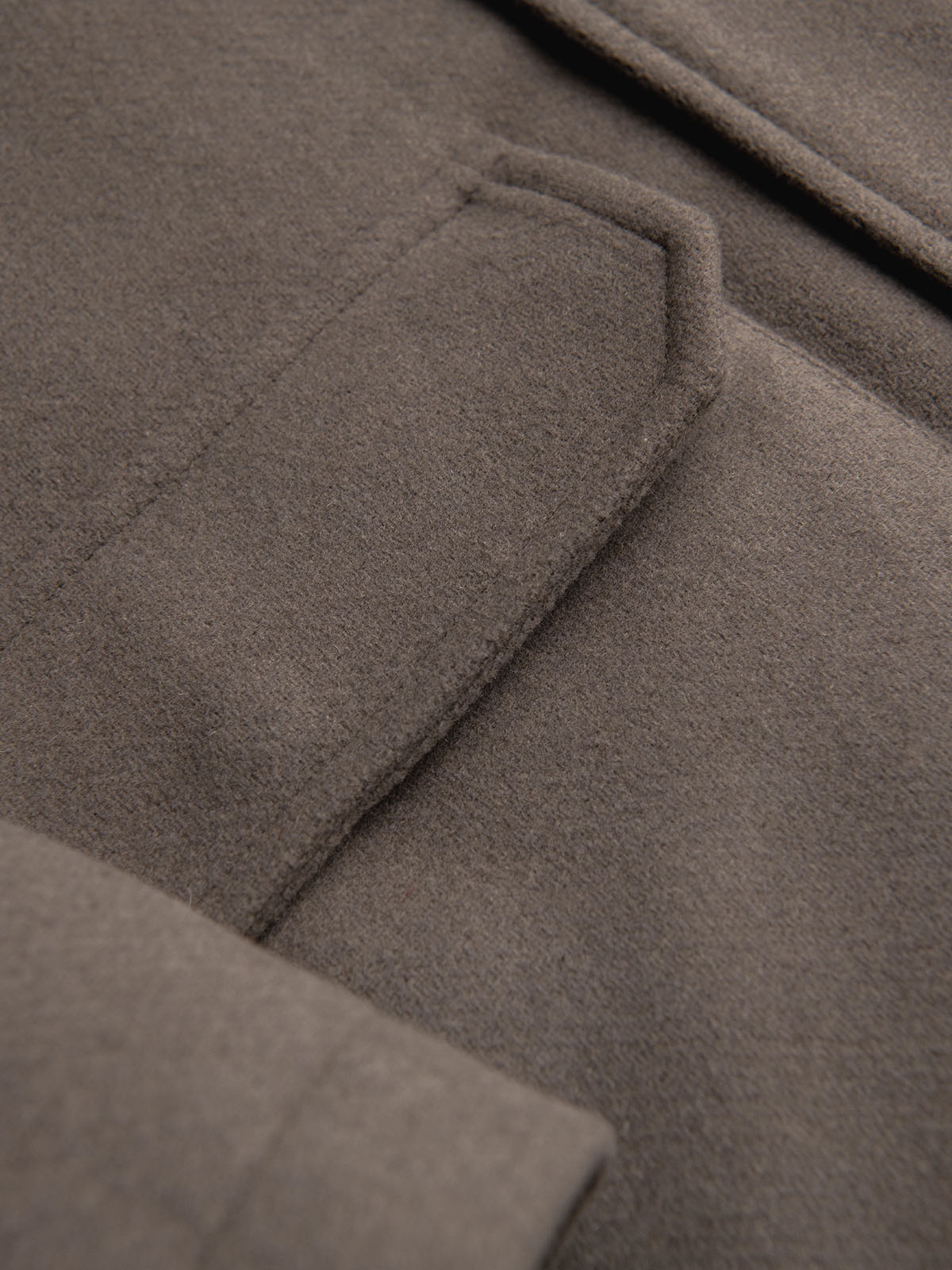 Meeste kapuutsiga villasegust mantel Ombre Clothing - Image 23