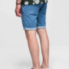 Ombre Clothing meeste teksalühikesed püksid nöörvööga - Thumbnail Image 6