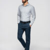 Ombre Clothing meeste pikkade varrukatega triiksärk rinnataskuga - Thumbnail Image 11