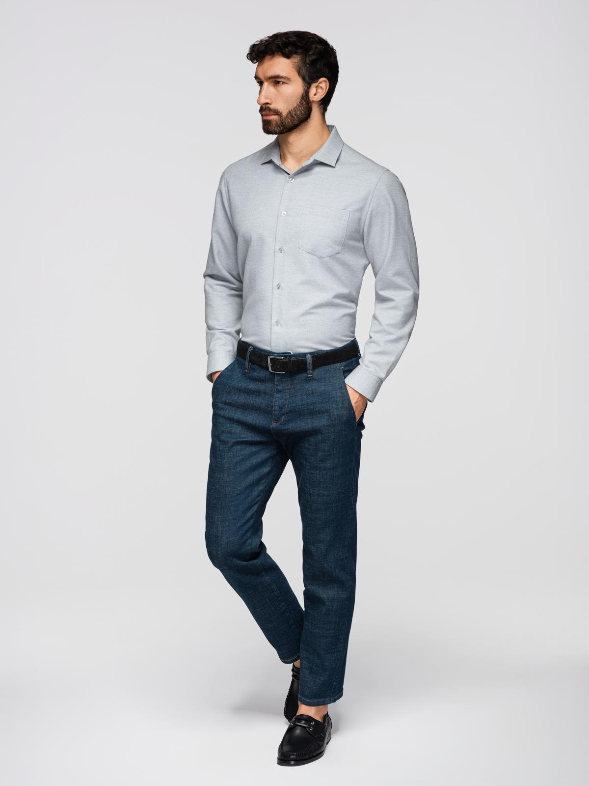 Ombre Clothing meeste pikkade varrukatega triiksärk rinnataskuga - Image 11