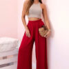 Naiste laia lõikega viskoospüksid elastse vöökohaga - Thumbnail Image 5