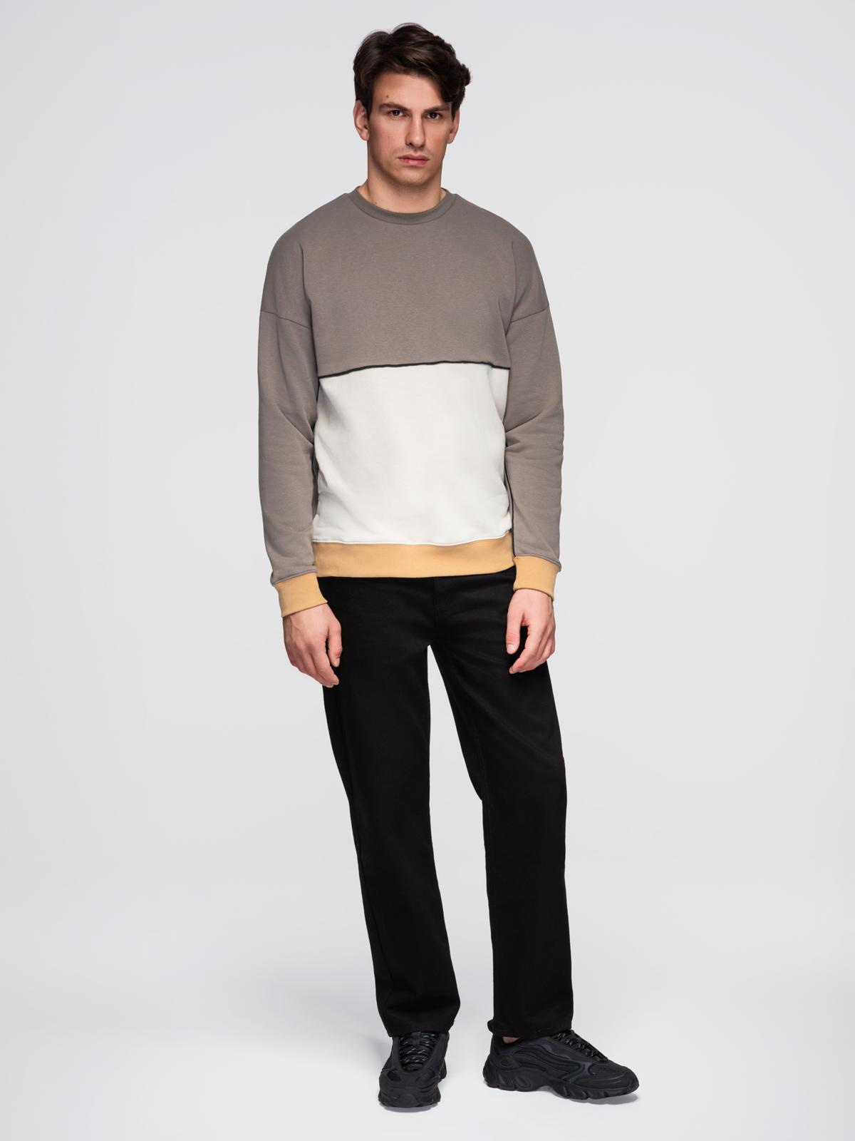 Meeste ülisuur kontrastse plokiga dressipluus Ombre Clothing - Image 10