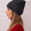 Kesi naiste kootud talvemüts litterkaunistusega - Thumbnail Image 2