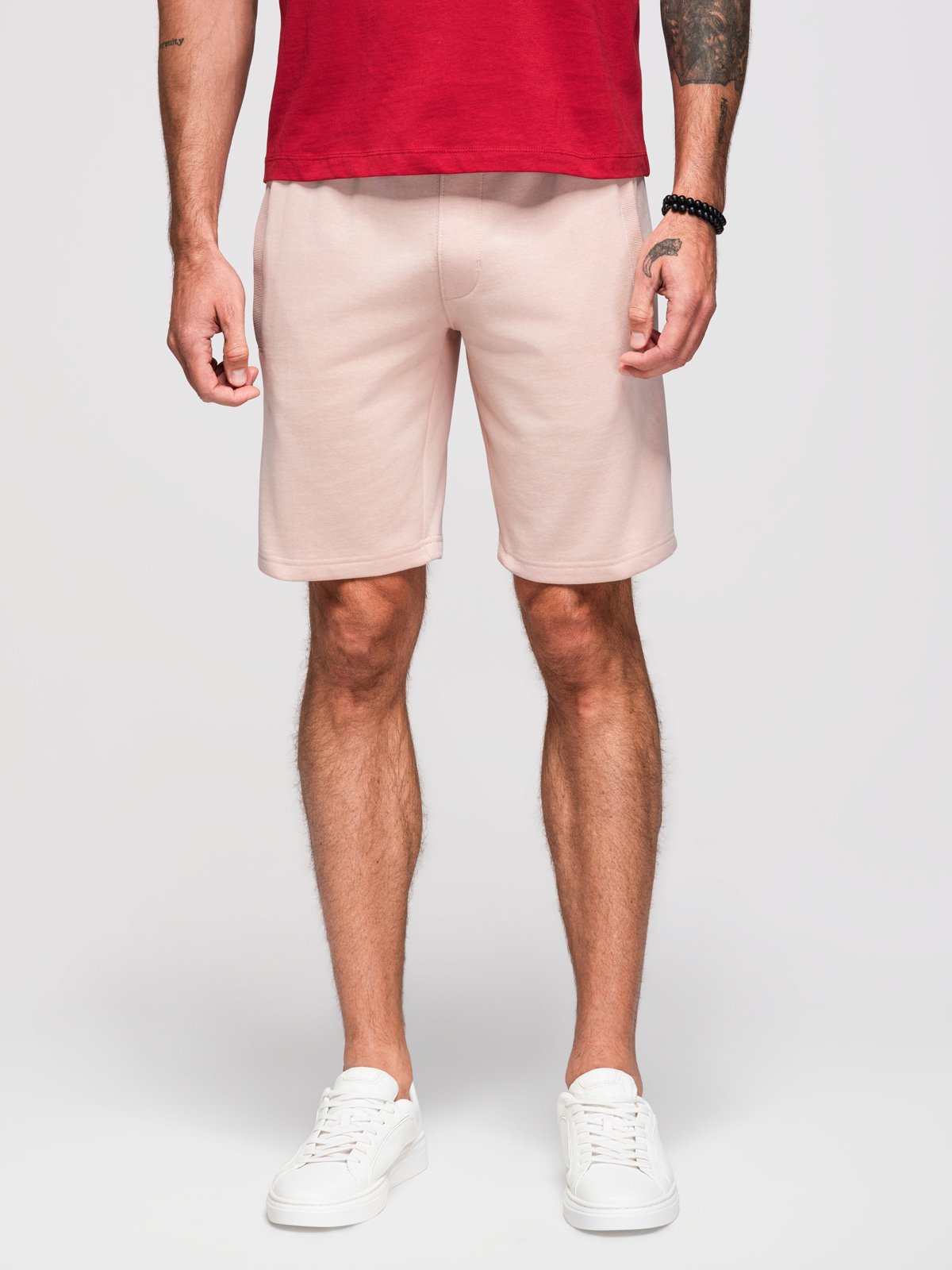 Ombre Clothing meeste kootud lühikesed püksid nööri ja taskutega - Image 25
