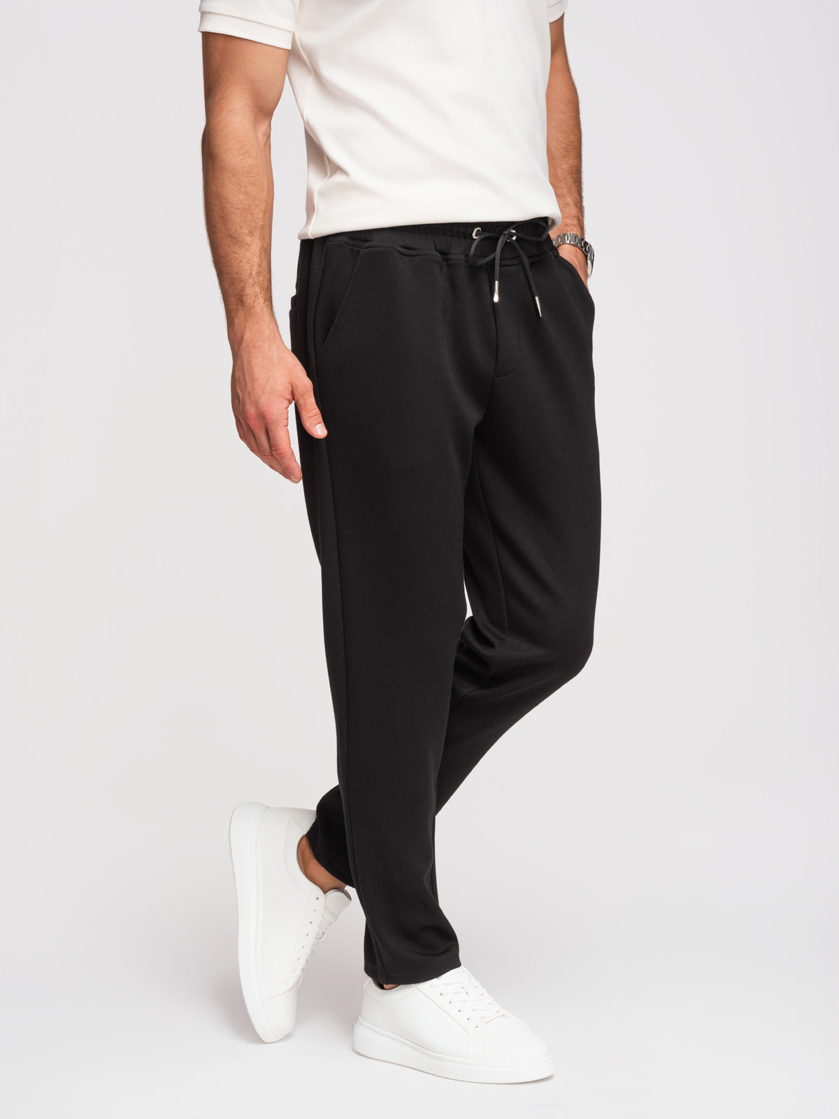 Ombre Clothing meeste sirge lõikega dressipüksid - Image 4