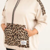 Plus Size naiste viskoosist kapuutsiga pusa pantrümustriga detailidega - Thumbnail Image 56