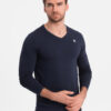 Meeste pikkade varrukatega V-kaelusega särk Ombre Clothing - Thumbnail Image 10