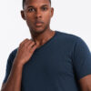 Meeste V-kaelusega puuvillane T-särk Ombre Clothing - Thumbnail Image 7