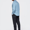 Ombre Clothing meeste pikkade käistega puuvillane triiksärk - Thumbnail Image 5