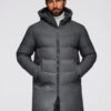 Ombre Clothing meeste kapuutsiga tepitud pikem jope - Thumbnail Image 16