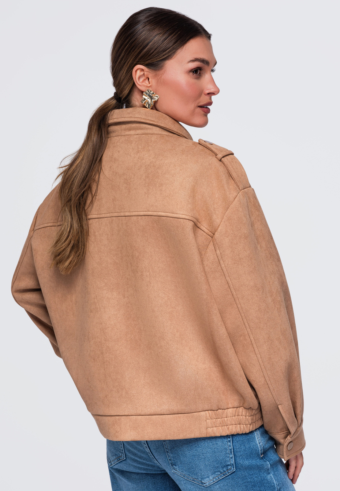 Naiste lühike vaba lõikega jakk Ombre Clothing - Image 3