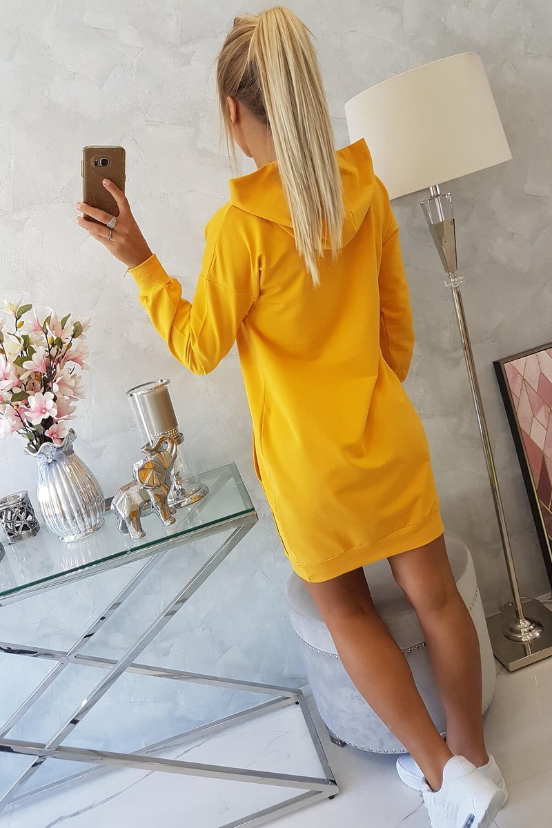 Kapuutsi ja kängurutaskuga naiste dresskleit Kesi - Image 7
