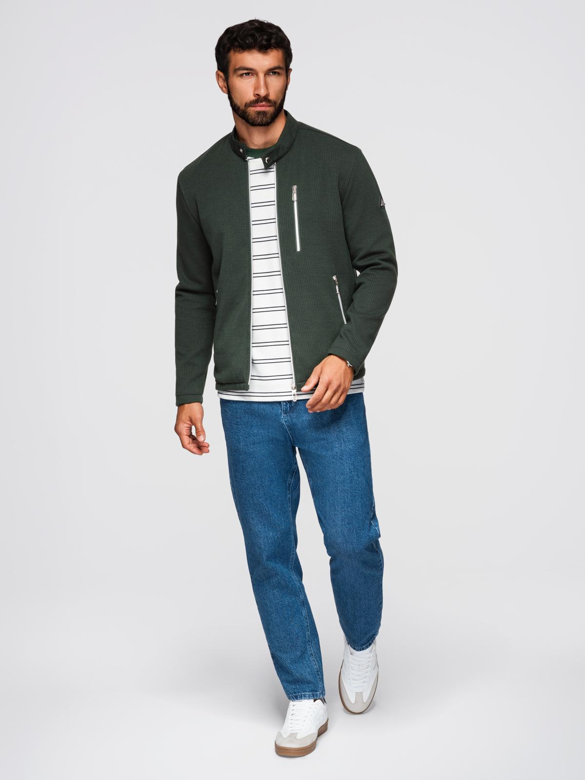 Meeste tõmblukuga püstkraega jakk Ombre Clothing - Image 21