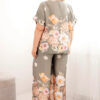 Naiste pluss-suuruses kaheosaline lillemustriga komplekt - Thumbnail Image 3