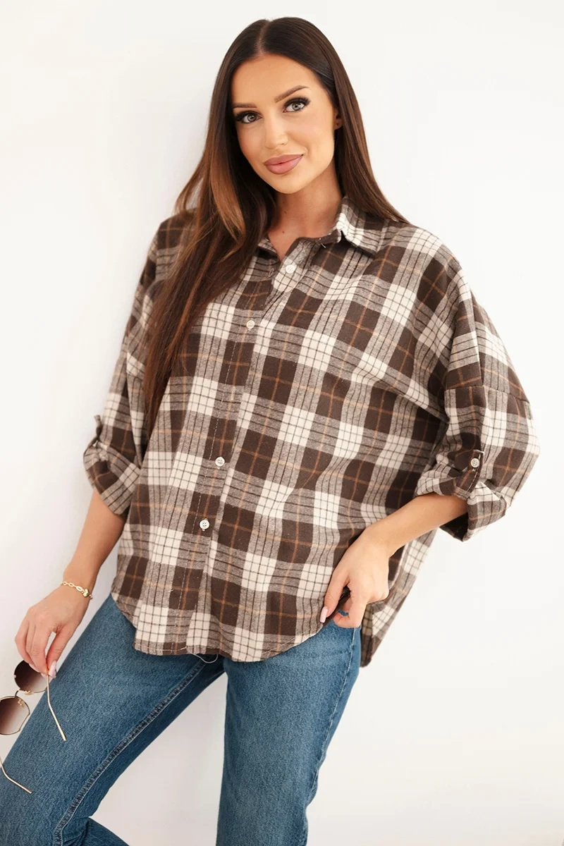 Naiste ruuduline oversized-särk - Image 9