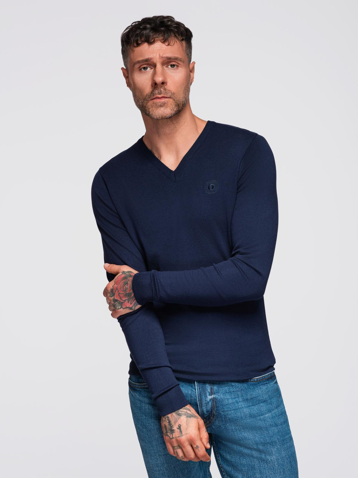 Ombre Clothing meeste V-kaelusega kampsun - Image 36