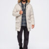 Ombre Clothing pikendatud tegumoega meeste talveparka kapuutsiga - Thumbnail Image 4