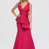 Larica naiste maani ulatuv peplum-detailiga maksikleit - Thumbnail Image 1
