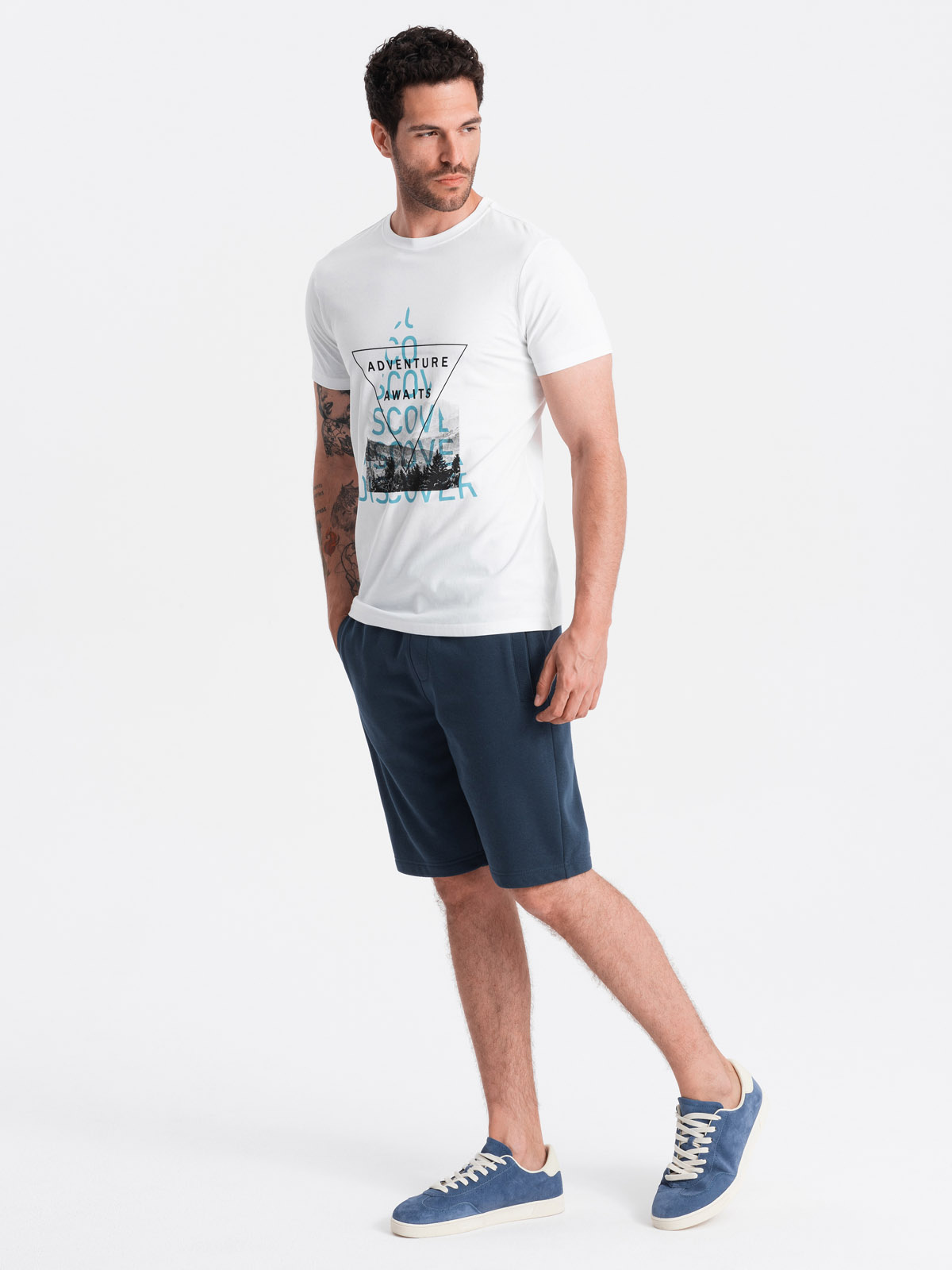 Meeste puuvillased dressilühikesed püksid Ombre Clothing - Image 3