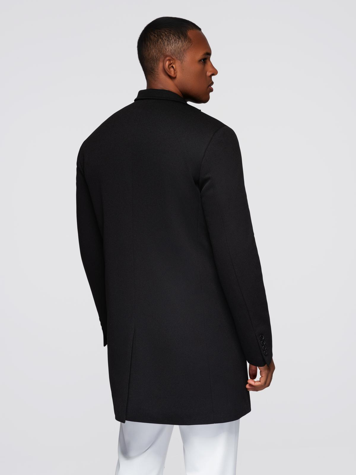 Meeste mantel püstkrae ja peidetud nööpkinnitusega Ombre Clothing - Image 6