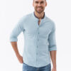 Meeste pikkade varrukatega särk püstkraega Ombre Clothing - Thumbnail Image 26
