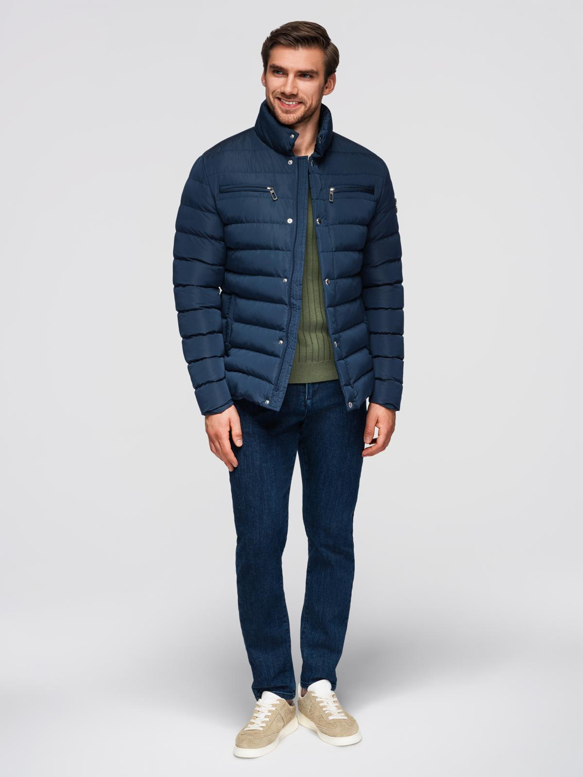 Ombre Clothing meeste tepitud jope püstkrae ja rinnataskutega - Image 16