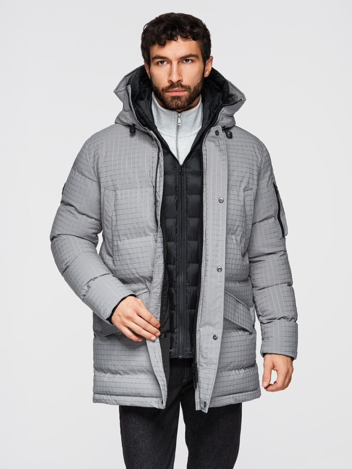 Meeste tepitud kapuutsiga jope Ombre Clothing - Image 12