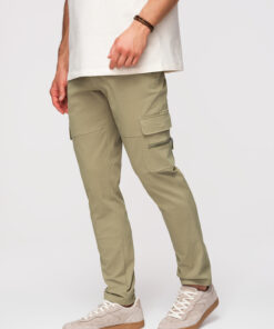 Meeste sirge lõikega cargo-püksid Ombre Clothing