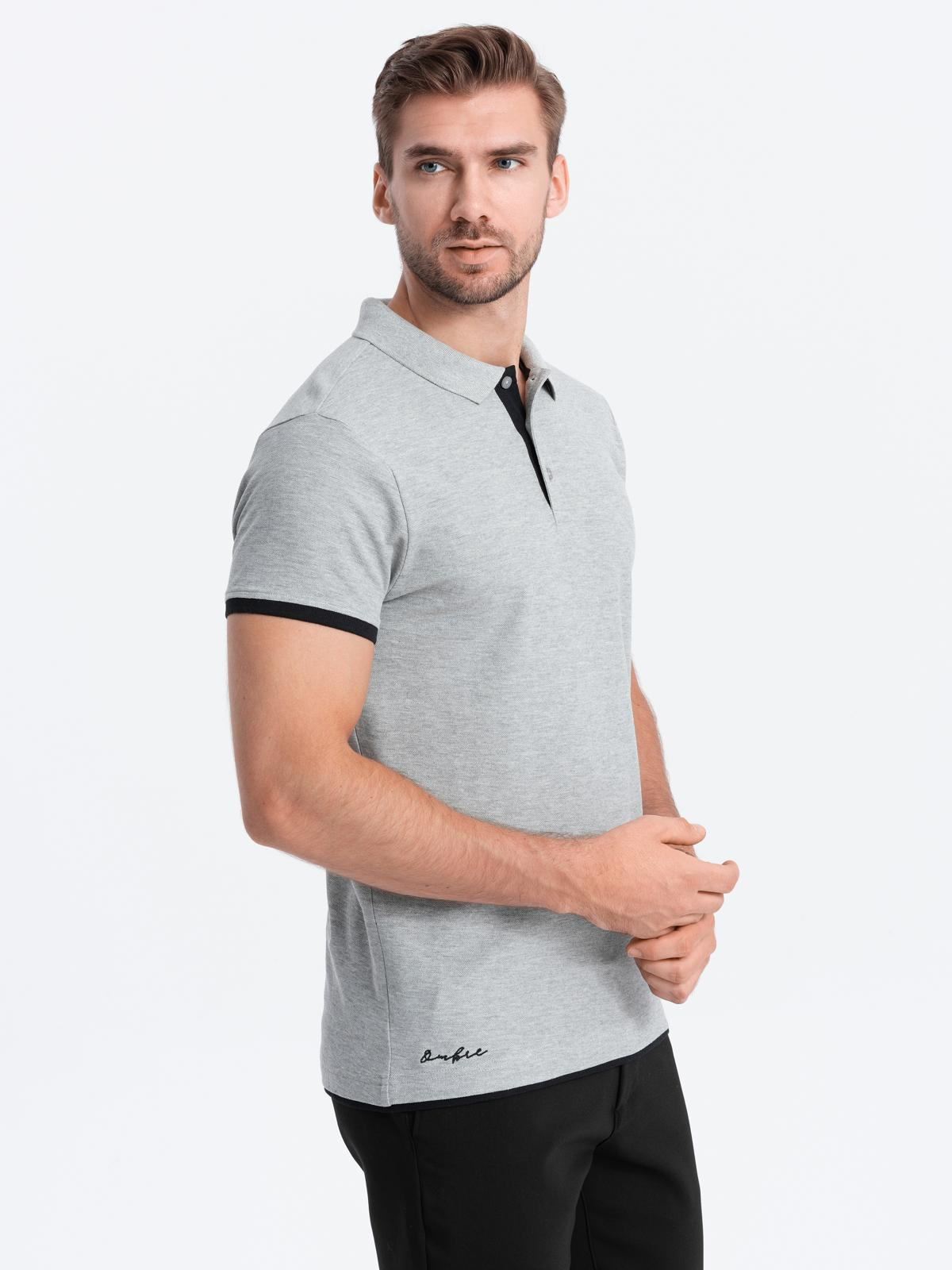 Meeste puuvillane polosärk Ombre Clothing - Image 41
