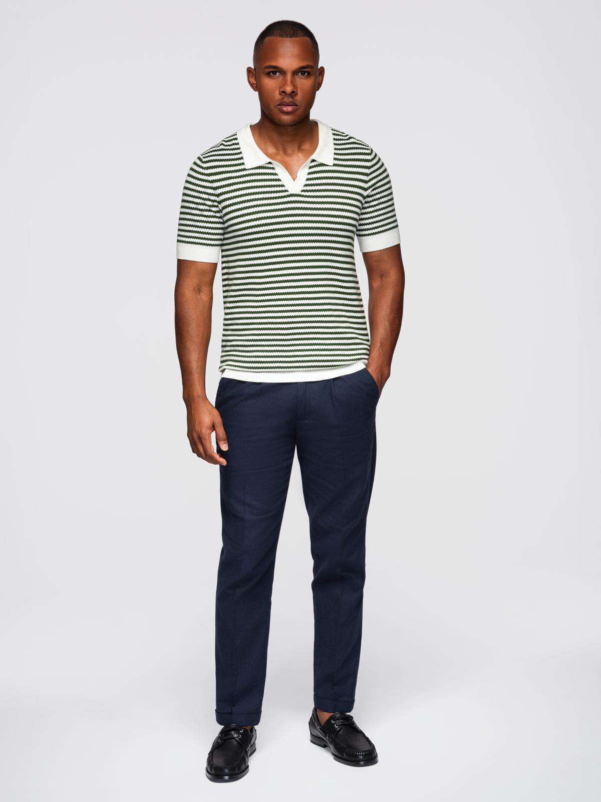 Ombre Clothing meeste kootud triibuline polosärk - Image 14