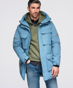 Ombre Clothing meeste kapuutsiga talvejope
