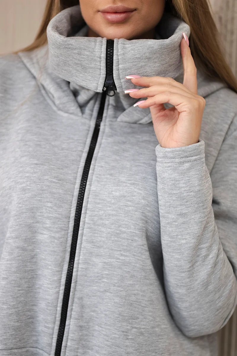Kesi kapuutsi ja asümmeetrilise lõikega dresskleit - Image 4