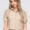 Ombre Clothing lühikeste varrukatega naiste särk tikandiga - Thumbnail Image 6