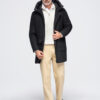 Meeste kapuutsiga villasegust mantel Ombre Clothing - Thumbnail Image 7