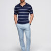 Meeste kootud triibuline polosärk Ombre Clothing - Thumbnail Image 4