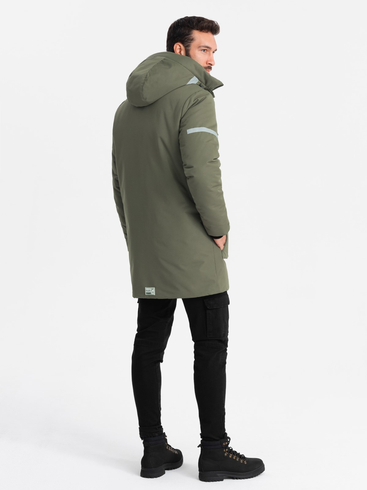 Ombre Clothing meeste kapuutsiga talvejope - Image 46